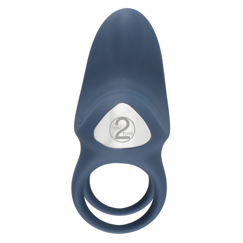 You2Toys Vibrating double двойное эрекционное виброкольцо для пениса и мошонки, 3.2 и 4.2 см